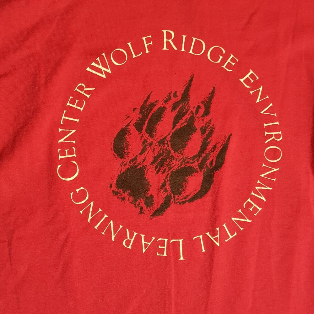 Vintage Wolf Shirt Colorado Science Rocky Mountain Sanctuary Human-I-Tees 90s US